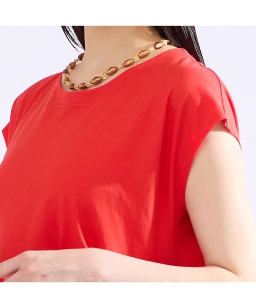 Liliane Burty(Lサイズ) / リリアンビューティ カットソー | 【M~4L】ウォッシャブル接触冷感フレンチスリーブTシャツ | 詳細9