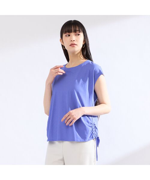 Liliane Burty(Lサイズ) / リリアンビューティ カットソー | 【M~4L】ウォッシャブル接触冷感フレンチスリーブTシャツ | 詳細12