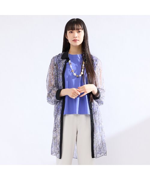 Liliane Burty(Lサイズ) / リリアンビューティ カットソー | 【M~4L】ウォッシャブル接触冷感フレンチスリーブTシャツ | 詳細15