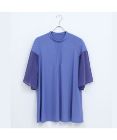 Liliane Burty（Lサイズ） / リリアンビューティ カットソー | 【M～4L】ウォッシャブル接触冷感配色Tシャツ