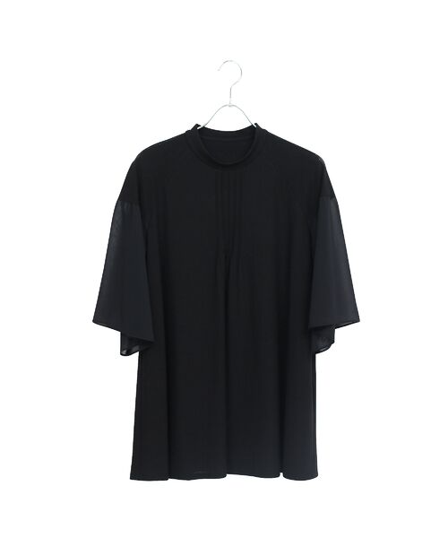 Liliane Burty(Lサイズ) / リリアンビューティ カットソー | 【M~4L】ウォッシャブル接触冷感配色Tシャツ | 詳細1