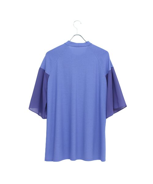 Liliane Burty(Lサイズ) / リリアンビューティ カットソー | 【M~4L】ウォッシャブル接触冷感配色Tシャツ | 詳細8