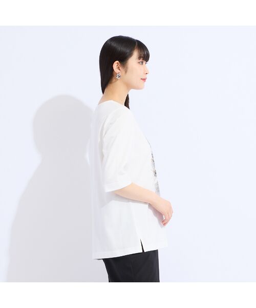 Liliane Burty(Lサイズ) / リリアンビューティ カットソー | 【M~4L】ウォッシャブル顔料プリントTシャツ | 詳細3