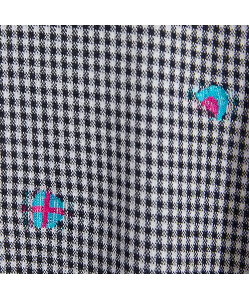 Liliane Burty（Lサイズ） / リリアンビューティ カットソー | 【L・3L】チェックジャカードプルオーバーTシャツ | 詳細6