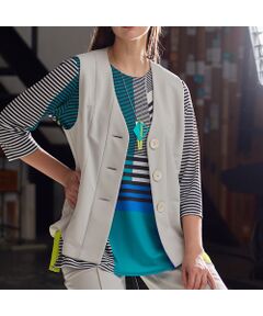 Liliane Burty（Lサイズ） / リリアンビューティ ベスト | 【M～４L・セットアップ対応】モックロディポンチベスト