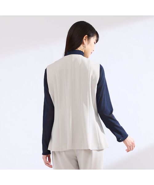 Liliane Burty（Lサイズ） / リリアンビューティ ベスト | 【M～４L・セットアップ対応】モックロディポンチベスト | 詳細8