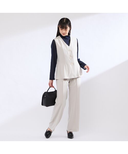 Liliane Burty（Lサイズ） / リリアンビューティ ベスト | 【M～４L・セットアップ対応】モックロディポンチベスト | 詳細9