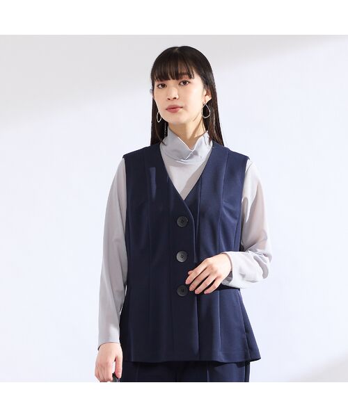 Liliane Burty（Lサイズ） / リリアンビューティ ベスト | 【M～４L・セットアップ対応】モックロディポンチベスト | 詳細13