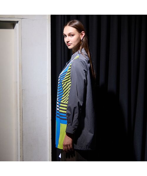 Liliane Burty（Lサイズ） / リリアンビューティ シャツ・ブラウス | 【M～４L】ウォッシャブルマルチカラーボーダーブラウス | 詳細12