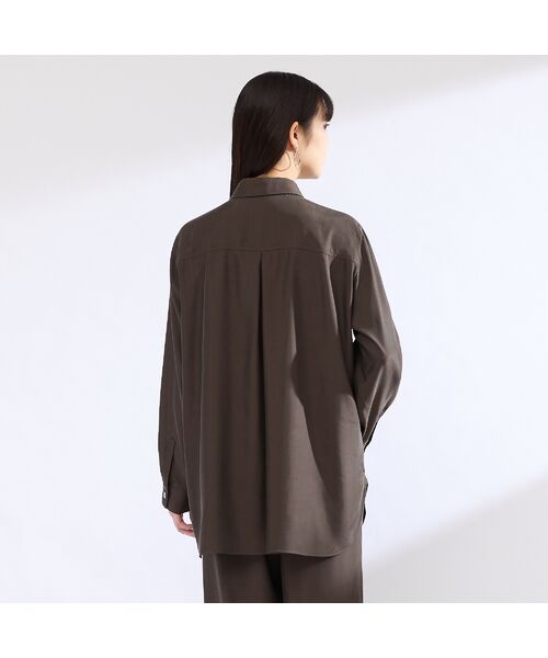 Liliane Burty（Lサイズ） / リリアンビューティ シャツ・ブラウス | 【M～４L・セットアップ対応】ウォッシャブルキュプラツイルブラウス | 詳細7