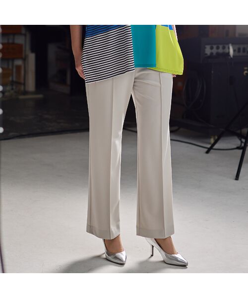 Liliane Burty(Lサイズ) / リリアンビューティ その他パンツ | 【L~4L・セットアップ対応】モックロディポンチパンツ | 詳細1