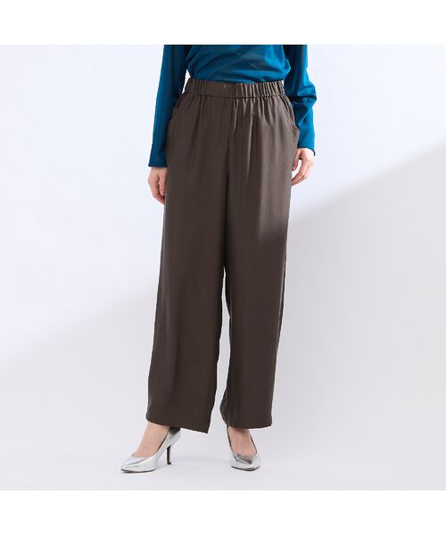 Liliane Burty（Lサイズ） / リリアンビューティ その他パンツ | 【L～４L・セットアップ対応】ウォッシャブルキュプラツイルパンツ | 詳細2