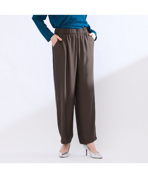 Liliane Burty（Lサイズ） / リリアンビューティ その他パンツ | 【L～４L・セットアップ対応】ウォッシャブルキュプラツイルパンツ | 詳細3