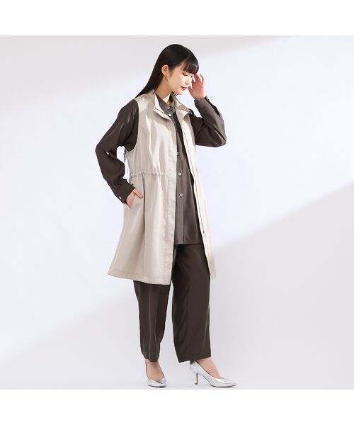 Liliane Burty（Lサイズ） / リリアンビューティ その他パンツ | 【L～４L・セットアップ対応】ウォッシャブルキュプラツイルパンツ | 詳細8