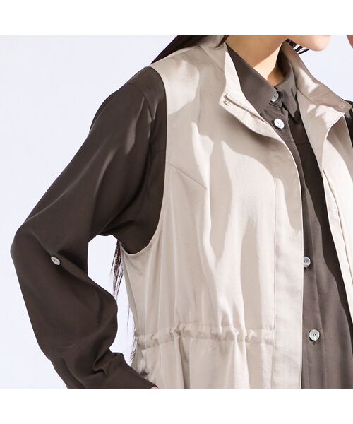 Liliane Burty(Lサイズ) / リリアンビューティ その他アウター | 【M~4L】ダルサテン4WAYコート | 詳細11