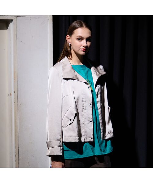 Liliane Burty(Lサイズ) / リリアンビューティ その他アウター | 【M~4L】ダルサテン4WAYコート | 詳細3