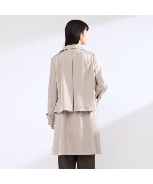 Liliane Burty(Lサイズ) / リリアンビューティ その他アウター | 【M~4L】ダルサテン4WAYコート | 詳細9