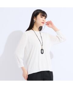 Liliane Burty（Lサイズ） / リリアンビューティ ニット・セーター | 【L～4L/アンサンブル対応】レーシーニット