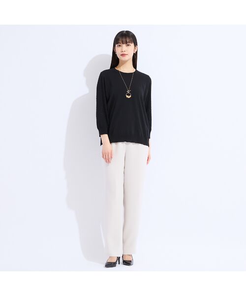 Liliane Burty（Lサイズ） / リリアンビューティ ニット・セーター | 【L～4L/アンサンブル対応】レーシーニット | 詳細8