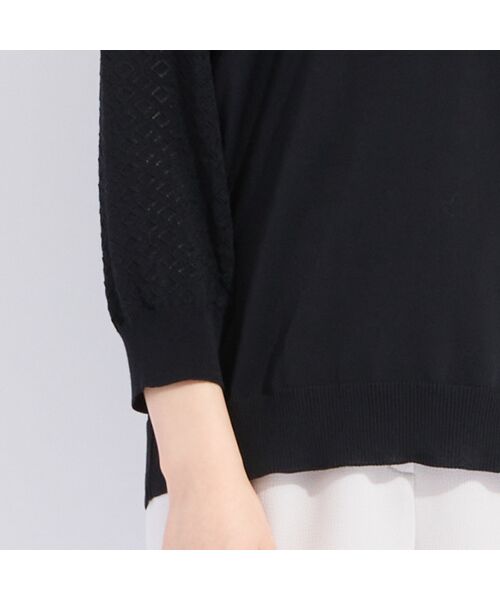 Liliane Burty（Lサイズ） / リリアンビューティ ニット・セーター | 【L～4L/アンサンブル対応】レーシーニット | 詳細10