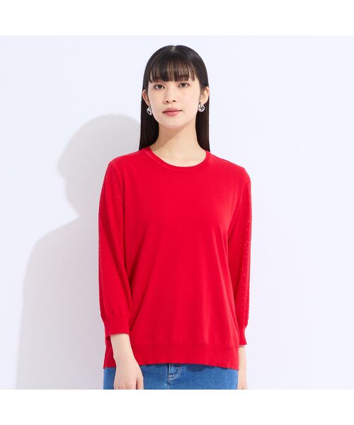 Liliane Burty（Lサイズ） / リリアンビューティ ニット・セーター | 【L～4L/アンサンブル対応】レーシーニット | 詳細11