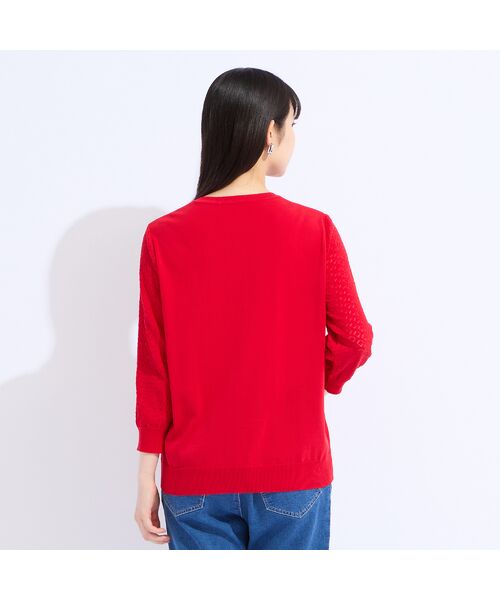 Liliane Burty（Lサイズ） / リリアンビューティ ニット・セーター | 【L～4L/アンサンブル対応】レーシーニット | 詳細13