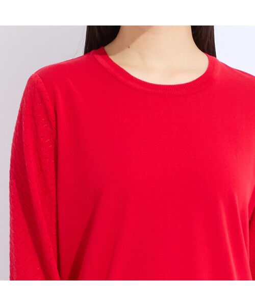 Liliane Burty（Lサイズ） / リリアンビューティ ニット・セーター | 【L～4L/アンサンブル対応】レーシーニット | 詳細16