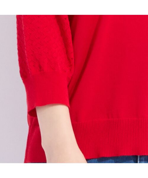 Liliane Burty（Lサイズ） / リリアンビューティ ニット・セーター | 【L～4L/アンサンブル対応】レーシーニット | 詳細17