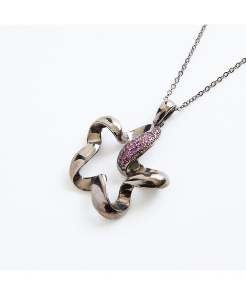 Liliane Burty（Lサイズ） / リリアンビューティ ネックレス・ペンダント・チョーカー | ねじりクリスタルピンクネックレス | 詳細6