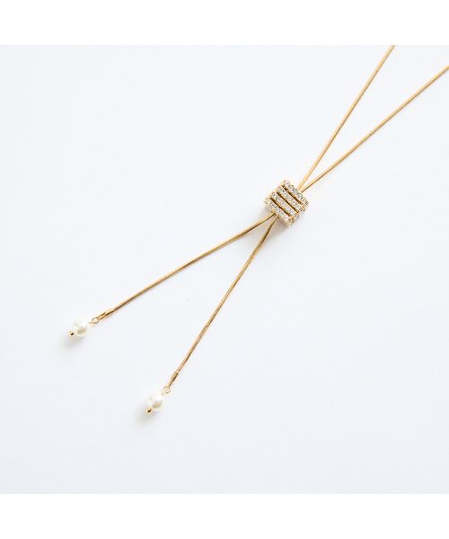 Liliane Burty（Lサイズ） / リリアンビューティ ネックレス・ペンダント・チョーカー | スクエアゴールドフリースライトネックレス | 詳細1