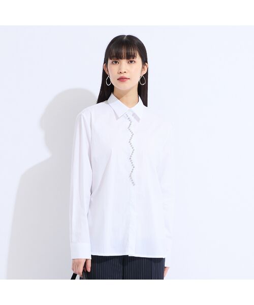 Liliane Burty(Lサイズ) / リリアンビューティ シャツ・ブラウス | 【L~3L】フランス製ビジュースタッズ付きブラウス | 詳細5