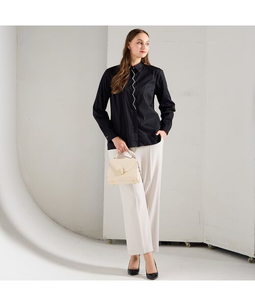 Liliane Burty(Lサイズ) / リリアンビューティ シャツ・ブラウス | 【L~3L】フランス製ビジュースタッズ付きブラウス | 詳細11