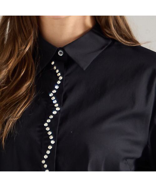 Liliane Burty(Lサイズ) / リリアンビューティ シャツ・ブラウス | 【L~3L】フランス製ビジュースタッズ付きブラウス | 詳細13