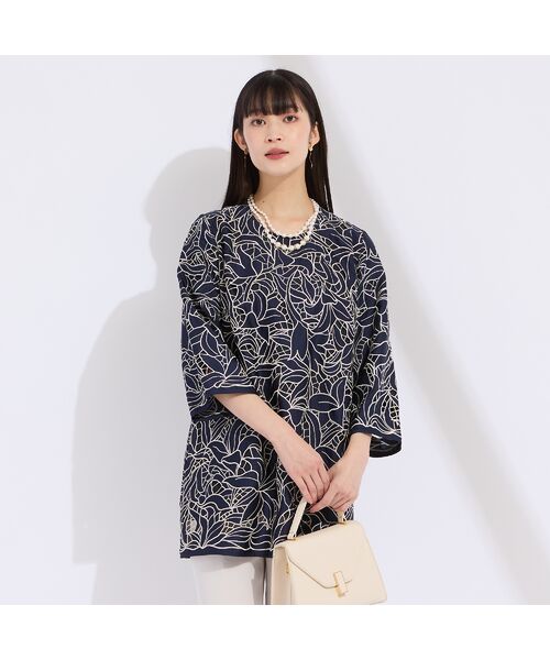 Liliane Burty（Lサイズ） / リリアンビューティ シャツ・ブラウス | 【L～４L】刺繍カットレースブラウス | 詳細11