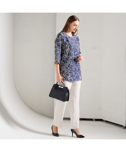 Liliane Burty（Lサイズ） / リリアンビューティ シャツ・ブラウス | 【L～４L】刺繍カットレースブラウス | 詳細6