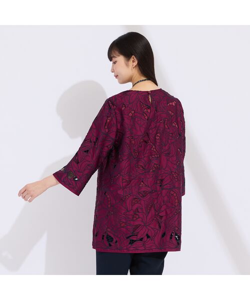 Liliane Burty（Lサイズ） / リリアンビューティ シャツ・ブラウス | 【L～４L】刺繍カットレースブラウス | 詳細16