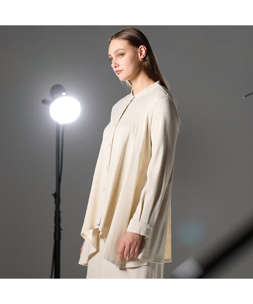 Liliane Burty（Lサイズ） / リリアンビューティ シャツ・ブラウス | 【M～4L/セットアップ対応】ウォームスムースフレアブラウス | 詳細3