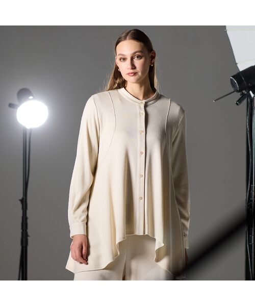 Liliane Burty（Lサイズ） / リリアンビューティ シャツ・ブラウス | 【M～4L/セットアップ対応】ウォームスムースフレアブラウス | 詳細4