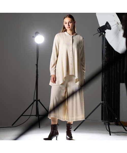 Liliane Burty（Lサイズ） / リリアンビューティ シャツ・ブラウス | 【M～4L/セットアップ対応】ウォームスムースフレアブラウス | 詳細5