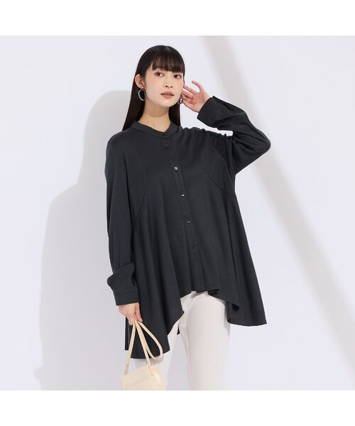 Liliane Burty（Lサイズ） / リリアンビューティ シャツ・ブラウス | 【M～4L/セットアップ対応】ウォームスムースフレアブラウス | 詳細6