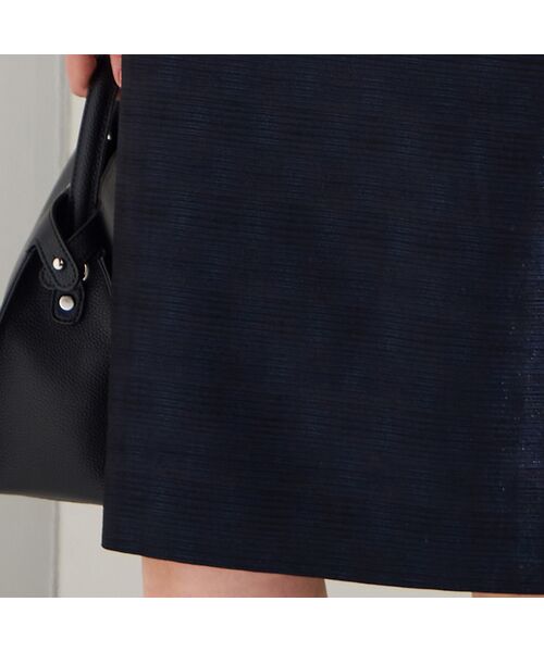 Liliane Burty（Lサイズ） / リリアンビューティ ミニ・ひざ丈スカート | 【13～25号/セットアップ対応】米沢織ラメツイードタイトスカート | 詳細10