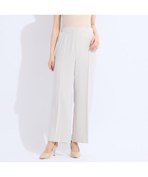 Liliane Burty（Lサイズ） / リリアンビューティ その他パンツ | 【13～25号/セットアップ対応】ストライプセンタープレスパンツ | 詳細5