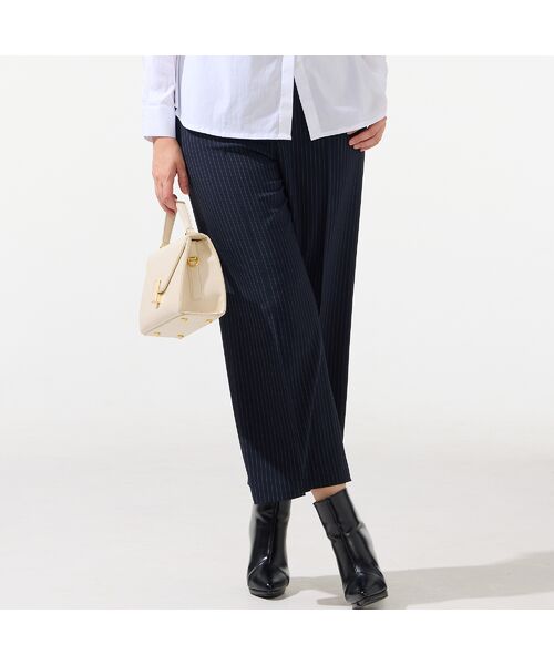 Liliane Burty（Lサイズ） / リリアンビューティ その他パンツ | 【13～25号/セットアップ対応】ストライプセンタープレスパンツ | 詳細16