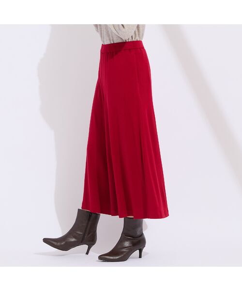 Liliane Burty（Lサイズ） / リリアンビューティ ショート・ハーフ・半端丈パンツ | 【L～4L/セットアップ対応】ウォームスムースキュロットパンツ | 詳細16