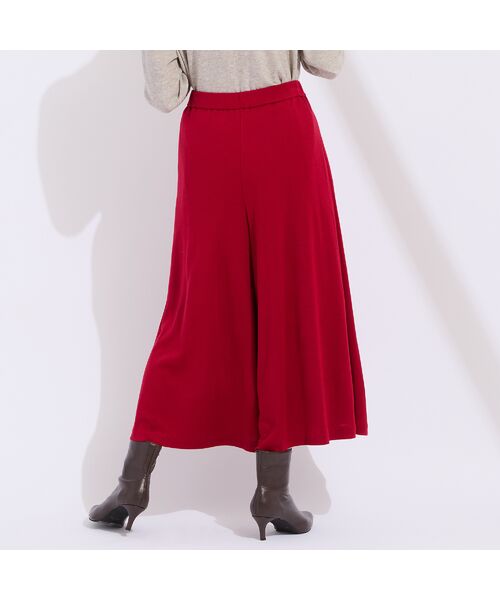 Liliane Burty（Lサイズ） / リリアンビューティ ショート・ハーフ・半端丈パンツ | 【L～4L/セットアップ対応】ウォームスムースキュロットパンツ | 詳細17