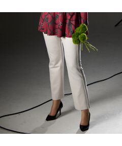 Liliane Burty（Lサイズ） / リリアンビューティ その他パンツ | 【L～４L】クロスウォームポンチパンツ　ベージュ/ブラウン