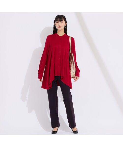 Liliane Burty（Lサイズ） / リリアンビューティ その他パンツ | 【L～４L】クロスウォームポンチパンツ　ベージュ/ブラウン | 詳細14