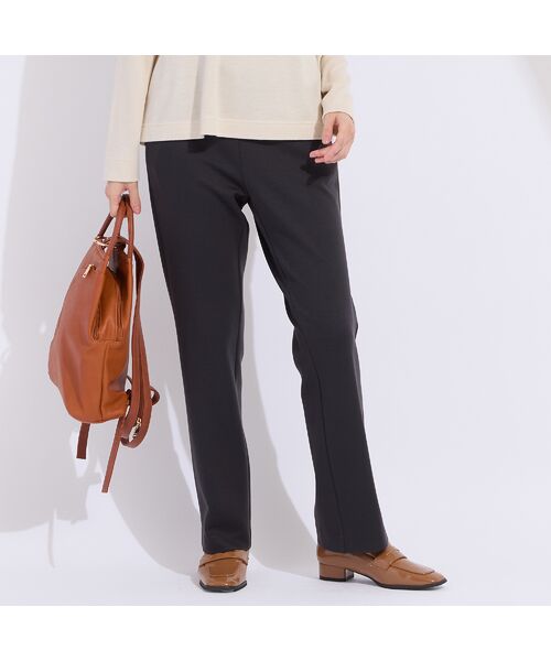 Liliane Burty（Lサイズ） / リリアンビューティ その他パンツ | 【L～４L】クロスウォームポンチパンツ　グレー | 詳細1