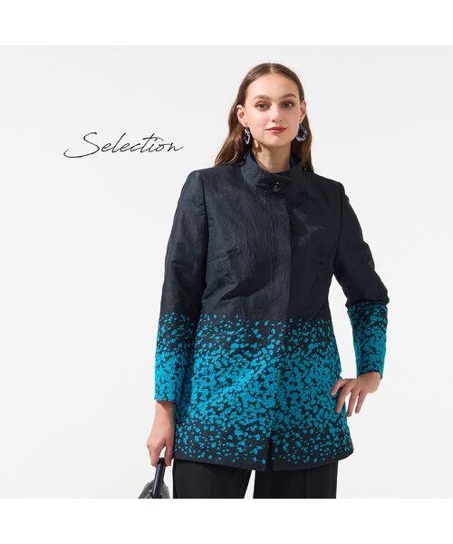 Liliane Burty（Lサイズ） / リリアンビューティ その他アウター | 【11～17号】スペイン素材使用アニマルジャカードコート | 詳細1