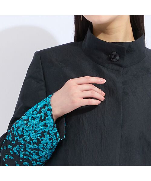 Liliane Burty（Lサイズ） / リリアンビューティ その他アウター | 【11～17号】スペイン素材使用アニマルジャカードコート | 詳細10